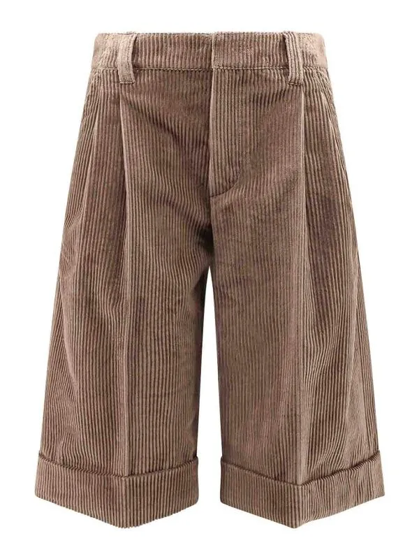 Brunello Cucinelli Short - Marron - Marron - Femme | MA180P9000C649