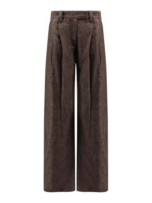Brunello Cucinelli Pantalons Décontractés - Marron | MB148P4022C003