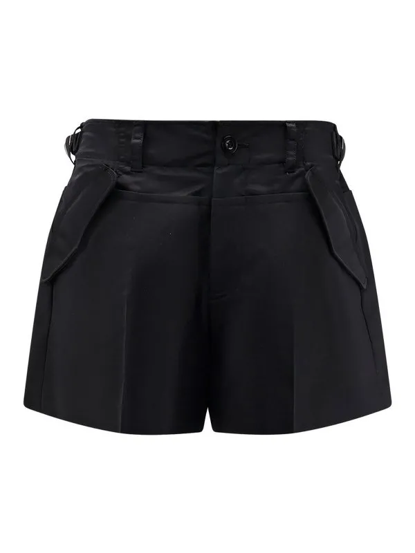 Sacai Short - Noir - Noir - Femme | 2507951001 | thebs.com