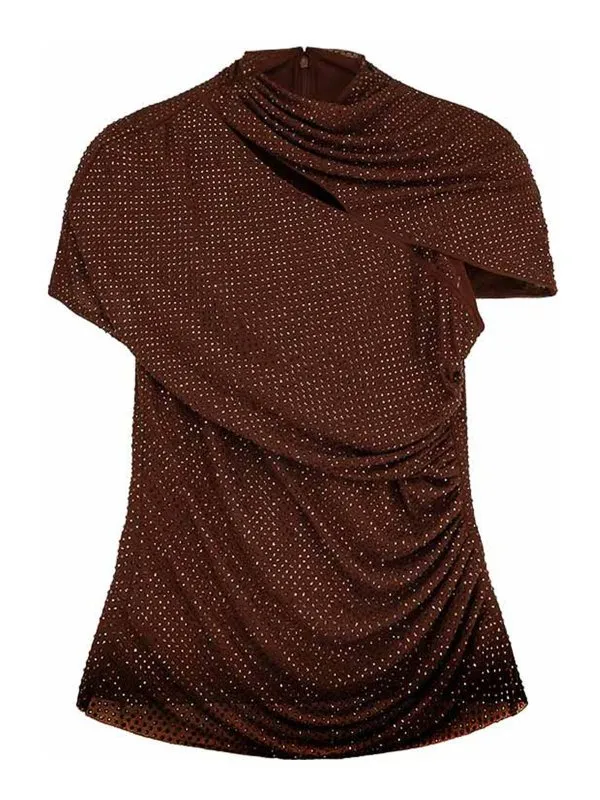 Self Portrait Top - Marron - Marron - Femme | AW25087TABRBROWN