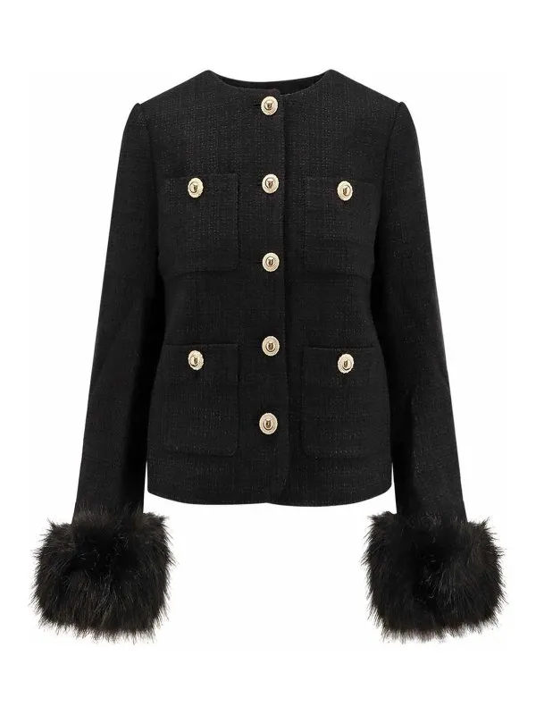 Self Portrait Blazer - Noir - Noir - Femme | AW25088JBBLACK