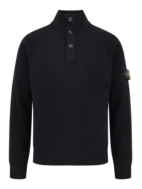 Stone Island Pull Col Bateau - Noir - Noir | K2S155100002S00A1V0029