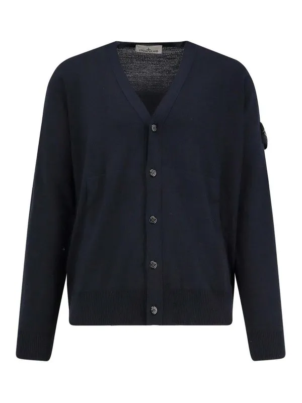 Stone Island Cardigan - Bleu - Bleu | K2S155100068S00C4V0020