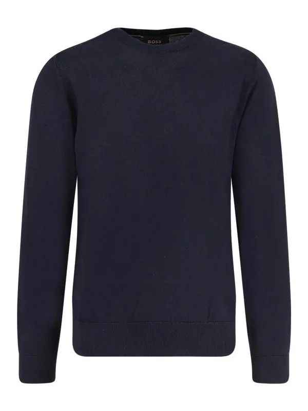 Hugo Boss Pull Col Bateau - Bleu - Bleu - Homme | 50544808404