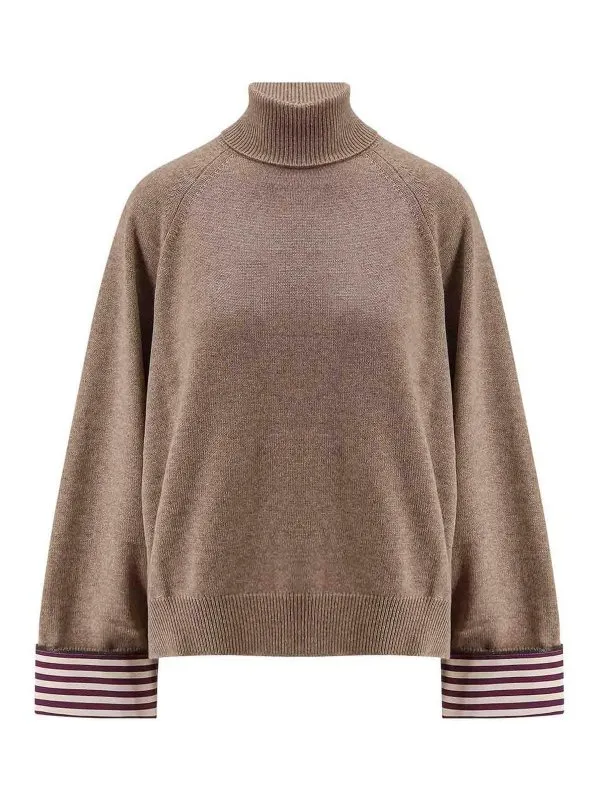 Brunello Cucinelli Pull Col Bateau - Marron | M12709803PC077