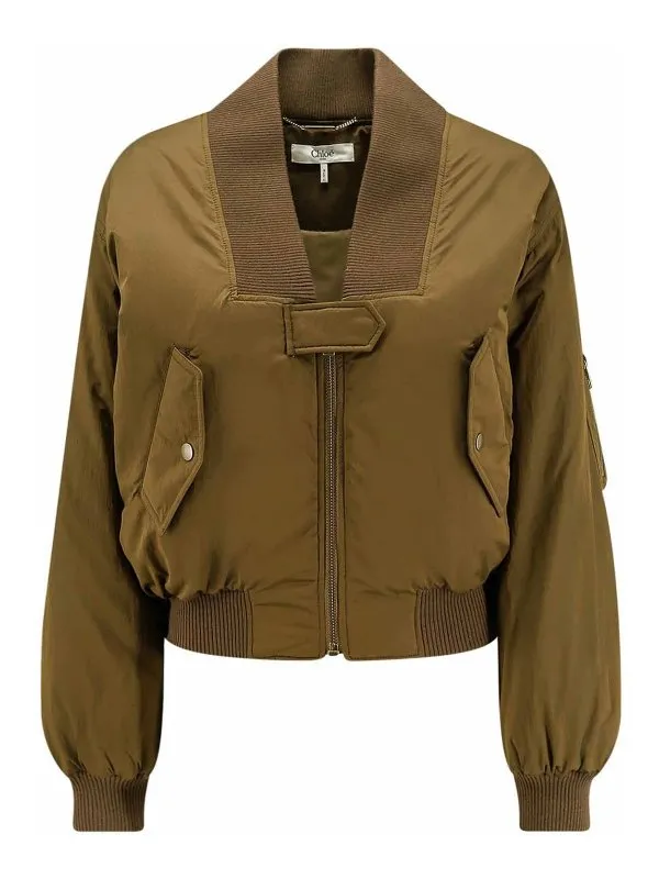 Chloe' Bomber - Marron - Marron - Femme | CH25AVE16113233