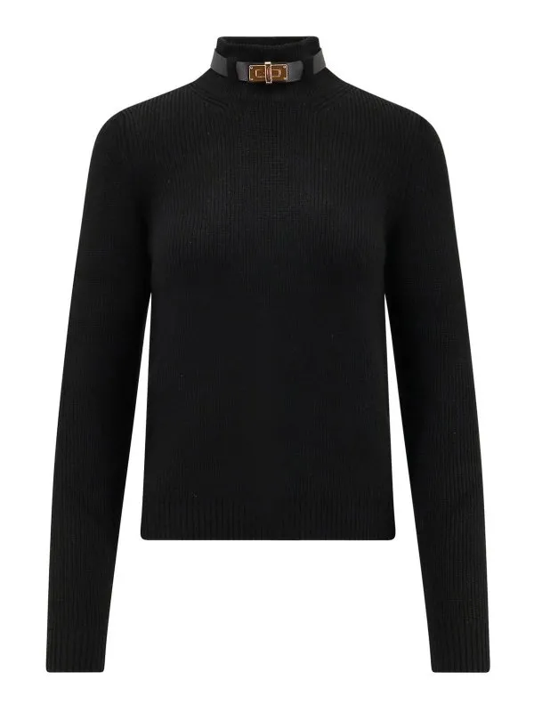 Elisabetta Franchi Pull Col Bateau - Noir - Noir | MK05S56E2110