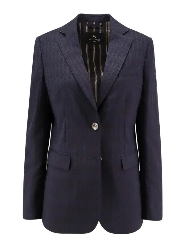 Etro Blazer - Bleu - Bleu - Femme | WRCA003499TJ248B0665