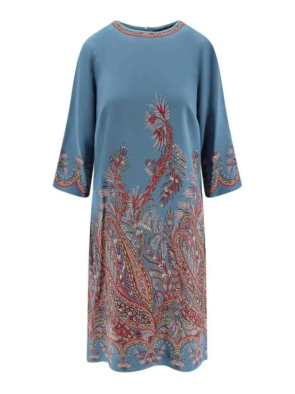Etro Maxi Robe - Bleu - Bleu - Femme | WRHA0070AKA42X0883