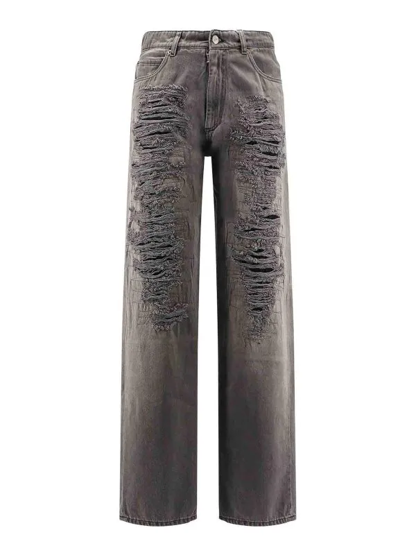 MM6 Maison Margiela Jean Bootcut - Noir - Noir | SH0LA0030M30011965