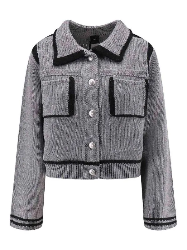 Pinko Cardigan - Gris - Gris - Femme | 105498A2PLIZI