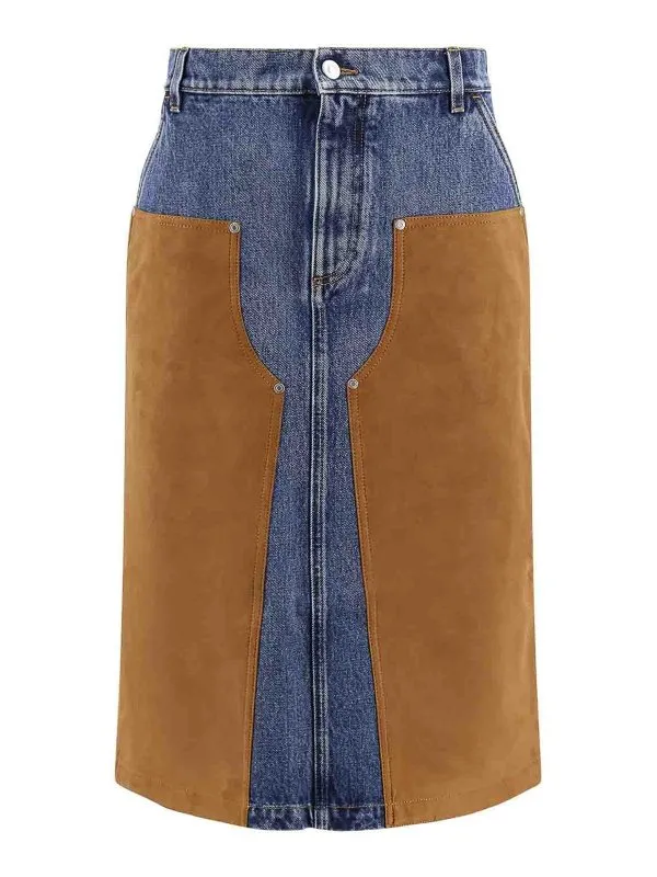 Stella Mccartney Mini Jupe - Bleu - Bleu - Femme | 6D04043SQH254090