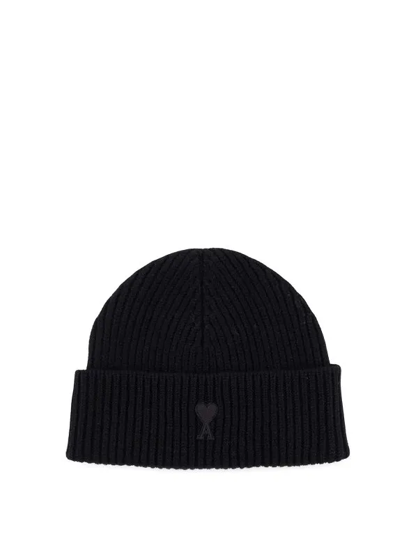Ami Paris Bonnet - Noir - Noir - Homme | UBO0060180180