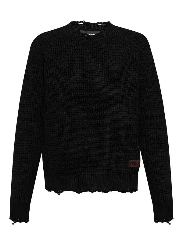 Dsquared2 Pull Col Rond - Noir - Noir - Homme | S74HA1446D13040900C
