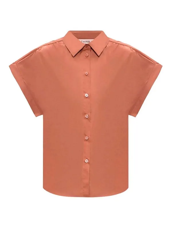 Twinset Chemise - Marron - Marron - Femme | 251TT202H12368