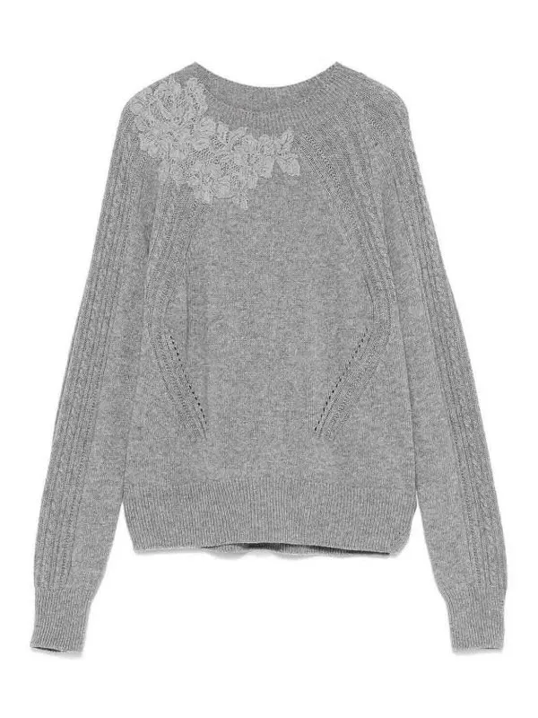 Ermanno Scervino Pull Col Rond - Noir - Noir | D454M504APDYIM4502