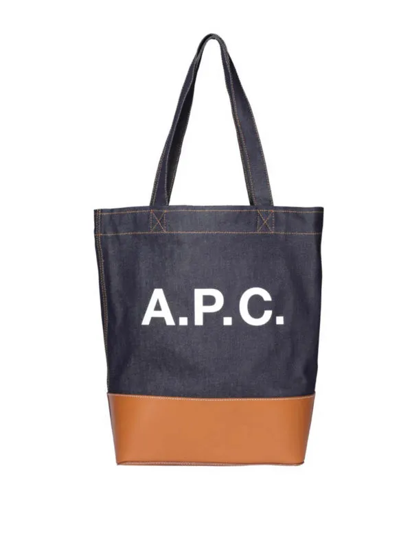 A.P.C. Sac Cabas - Axel - Foncé Délavé - Homme | CODDPM61444CAF