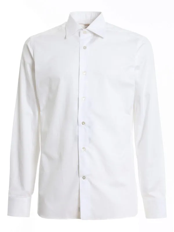 Borriello Napoli Chemise - Blanc - Blanc - Homme | 14012