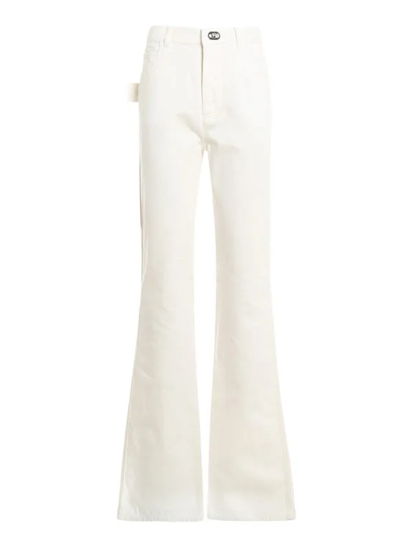 Bottega Veneta Jean Bootcut - Blanc - Blanc | 630693VF4Q09000