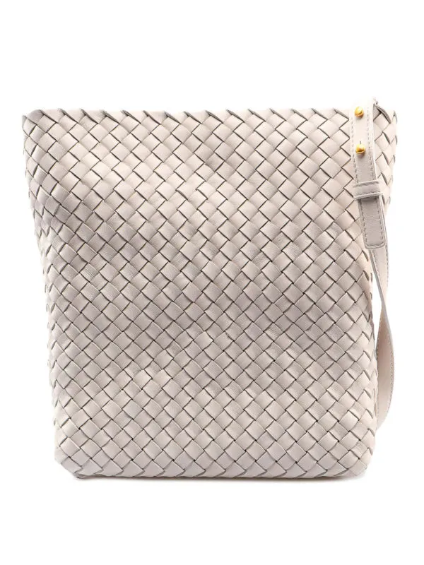 Bottega Veneta Sac Seau - Cabat - Blanc - Femme | 566066VCEW31988