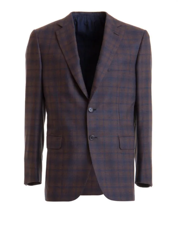 Brioni Blazer - À Motif - Marron - Homme | RG000VO8A7N