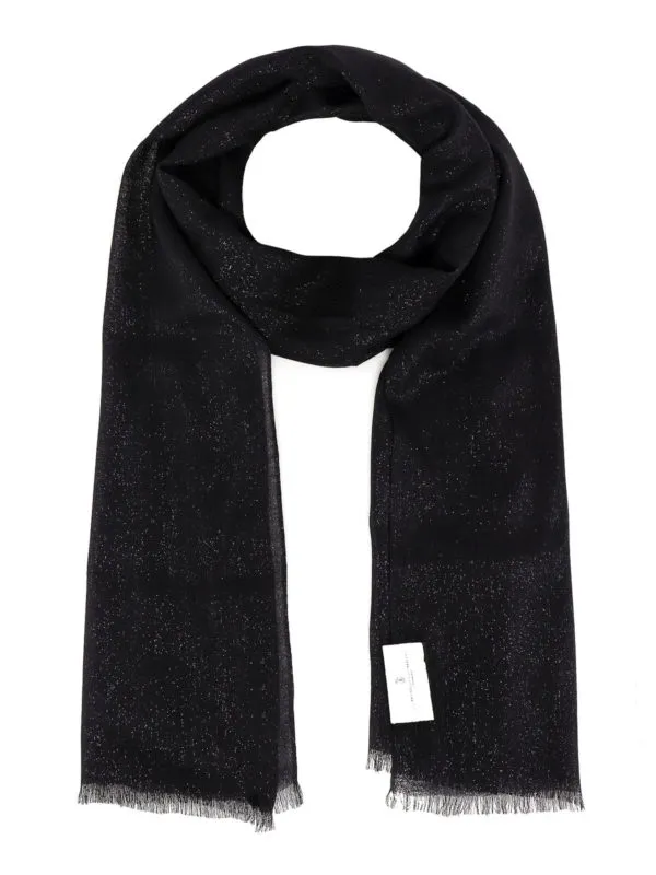 Brunello Cucinelli Écharpe - Sparkling - Noir | MSCDAR097C101