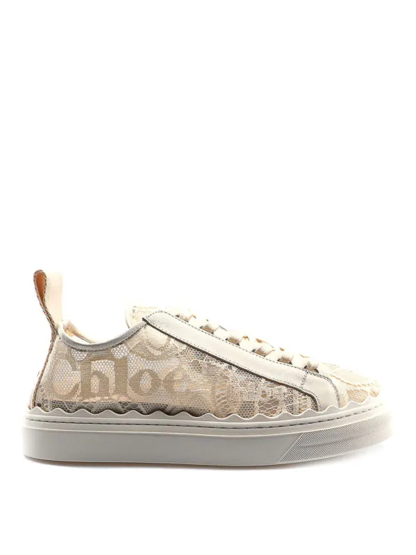 Chloe' Baskets - Lauren - Beige Clair - Femme | CHC19U108D26J1