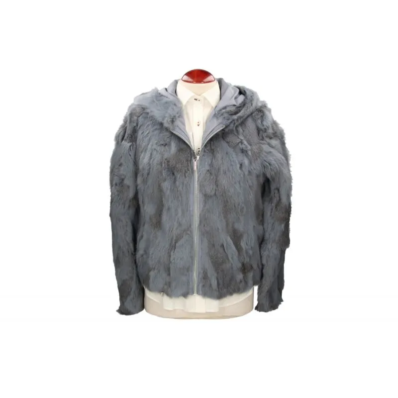 Cazadora Capucha Gris