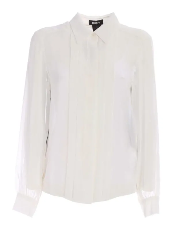 Dkny Chemise - Blanc - Blanc - Femme | P0GA7GF4IVK | thebs.com