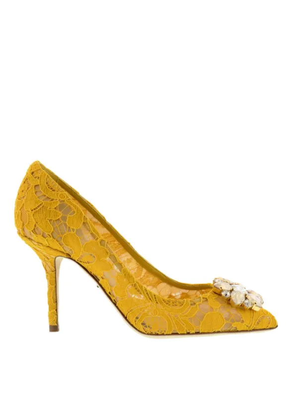 Dolce & Gabbana Chaussures À Talon Jaune | CD0101AL19880211