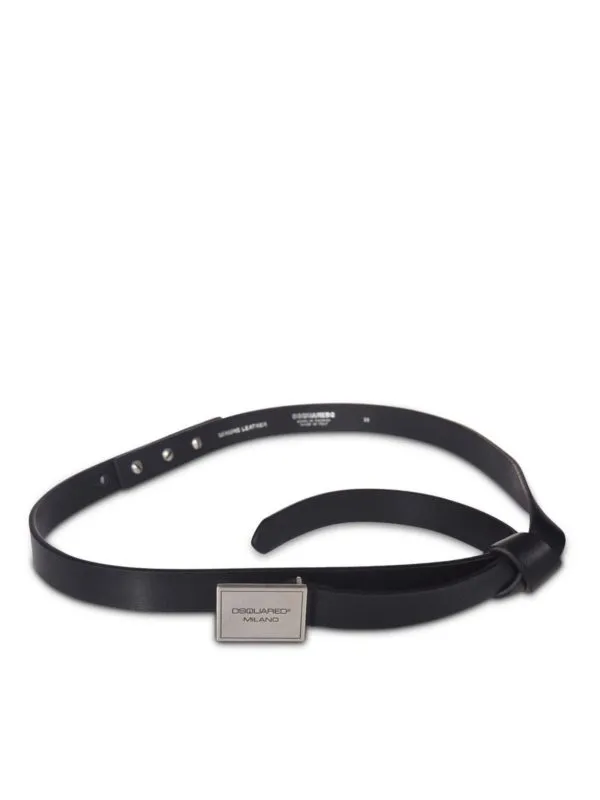 Dsquared2 Ceinture - Bleu - Noir - Femme | BEW019412900001M646