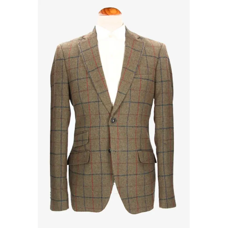 Americana Toscana Cuadros Verde