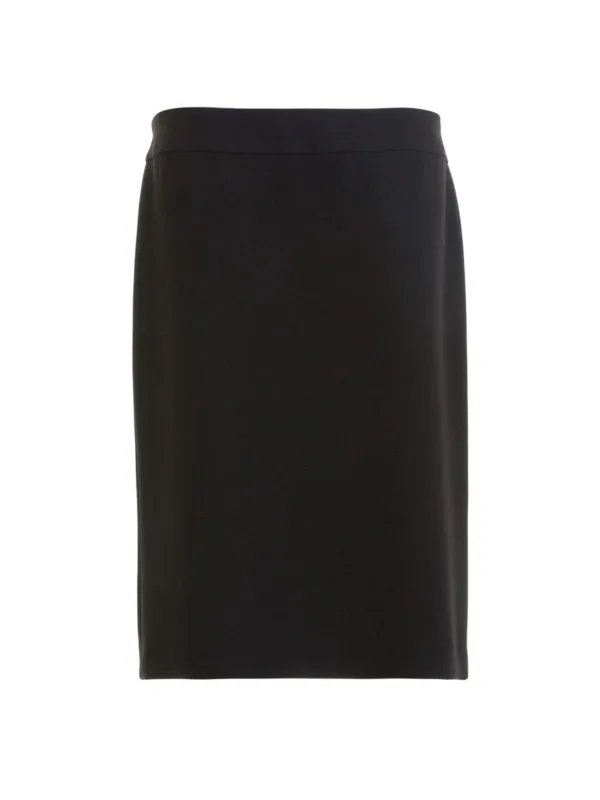 Emporio Armani Jupe Midi - Couleur Unie - Noir | 1NN01T1M116999