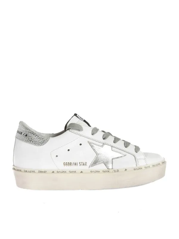 Golden Goose Baskets - Hi Star - Blanc | GWF00118F00032980185