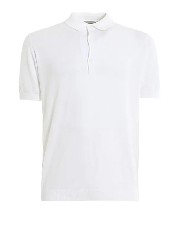 John Smedley Polo - Adrian - Blanc - Homme | ADRIANWHITE