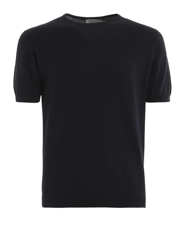 John Smedley T-Shirt - Belden - Bleu Foncé - Homme | BELDENNAVY