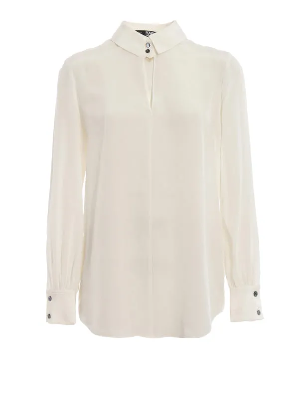 Karl Lagerfeld Chemise - Blanc - Blanc - Femme | 91KW1607