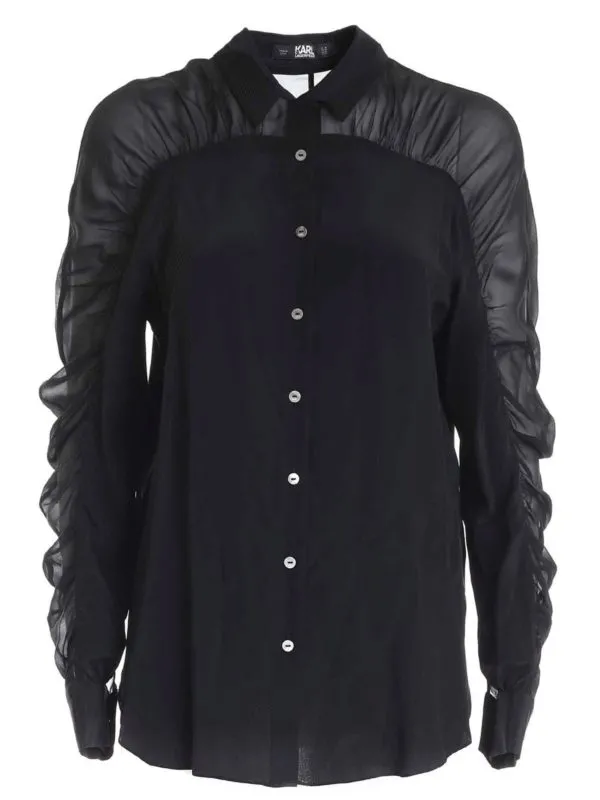 Karl Lagerfeld Chemise - Noir - Noir - Femme | 205W1602999