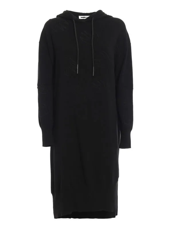 Mcq Robe Au Genou - Couleur Unie - Noir - Femme | 559223RNK451000