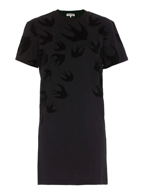Mcq Robe Courte - Swallow - Noir - Femme | 395772RLT731000