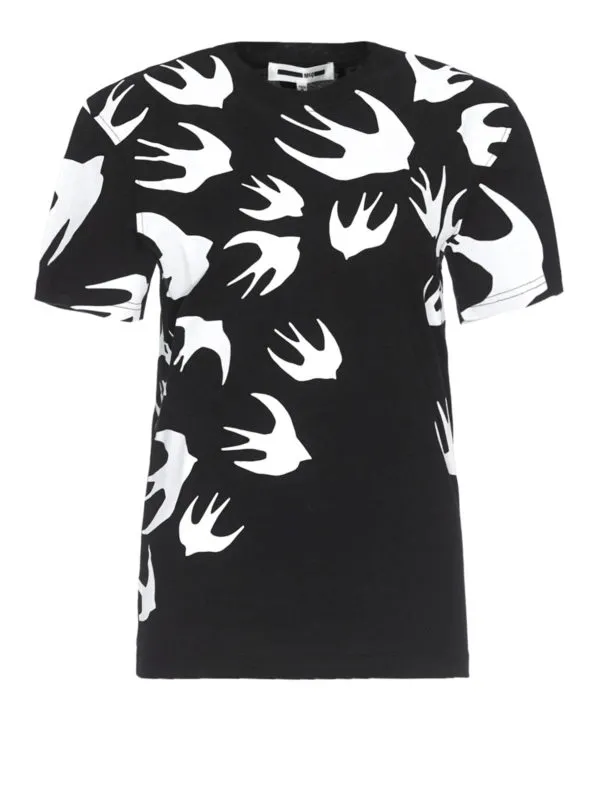 Mcq T-Shirt - Swallow - Noir - Femme | 318978RLT711000