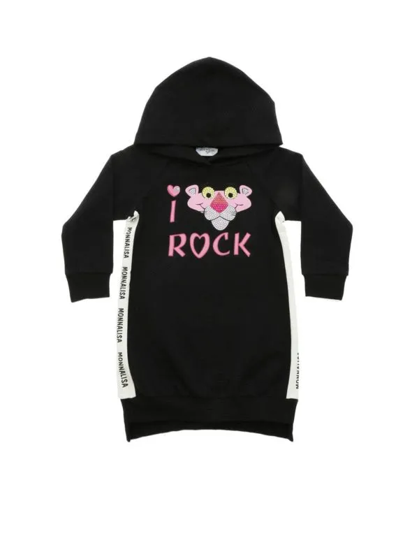 Monnalisa Robe Courte - Noir - Noir - Fille | 194902SM40010050