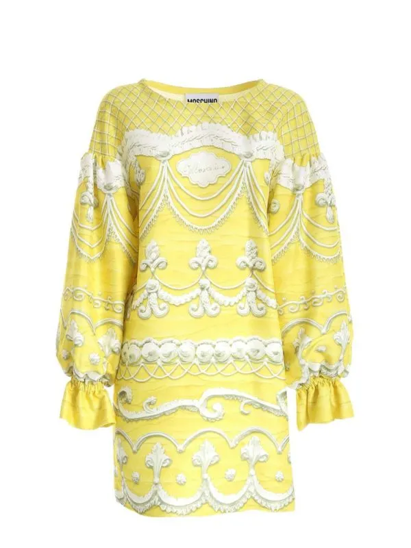 Moschino Robe Courte - Jaune - Jaune - Femme | 046354521026
