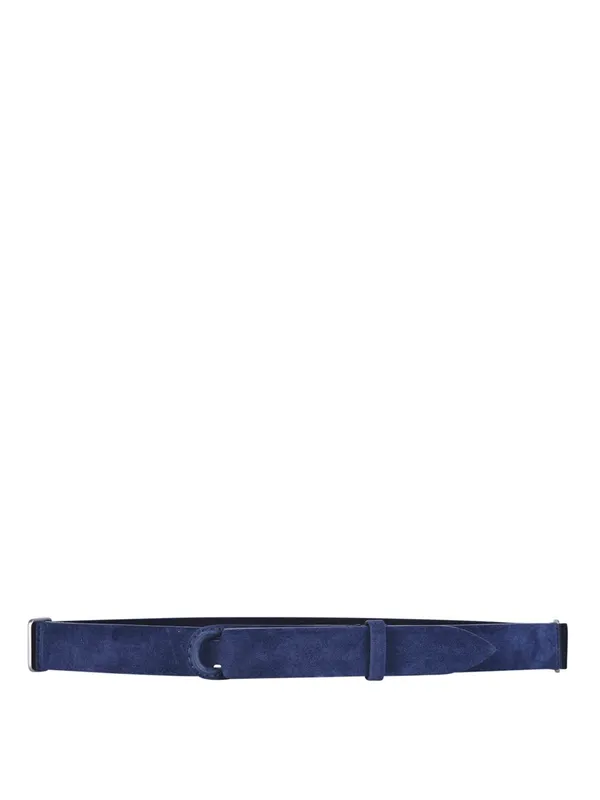 Orciani Suede belt - Bleu - Homme | NB0002SUEDEBLU | thebs.com