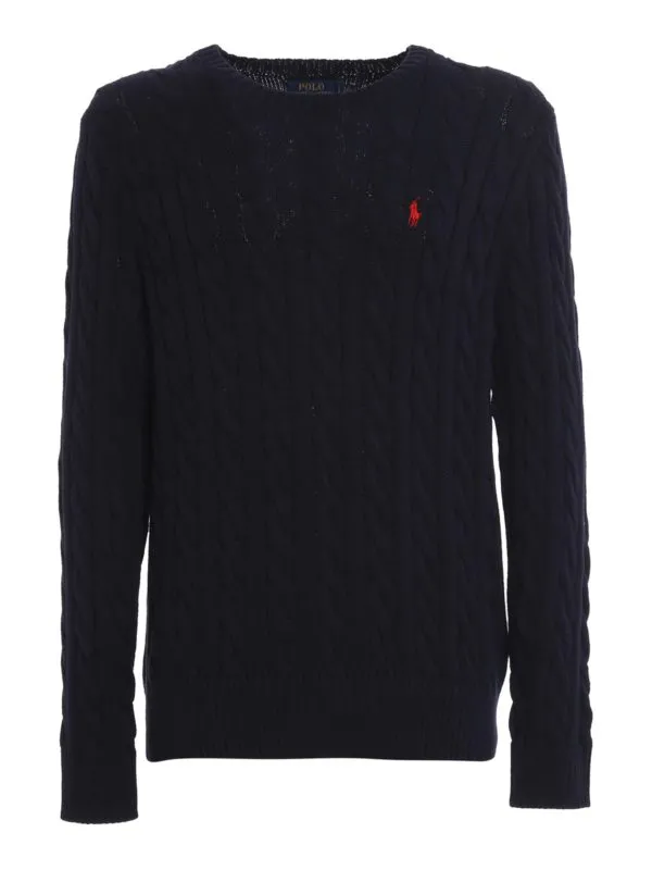 Polo Ralph Lauren Pull Col Rond - Bleu - Bleu | 710775885001