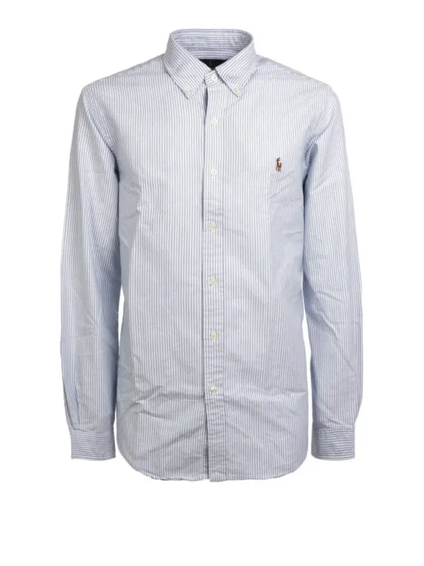 Polo Ralph Lauren Chemise - A Rayures - Bleu Clair | 710549084009