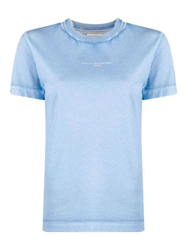 Stella Mccartney T-Shirt - Bleu Clair - Femme | 602907SOW564210